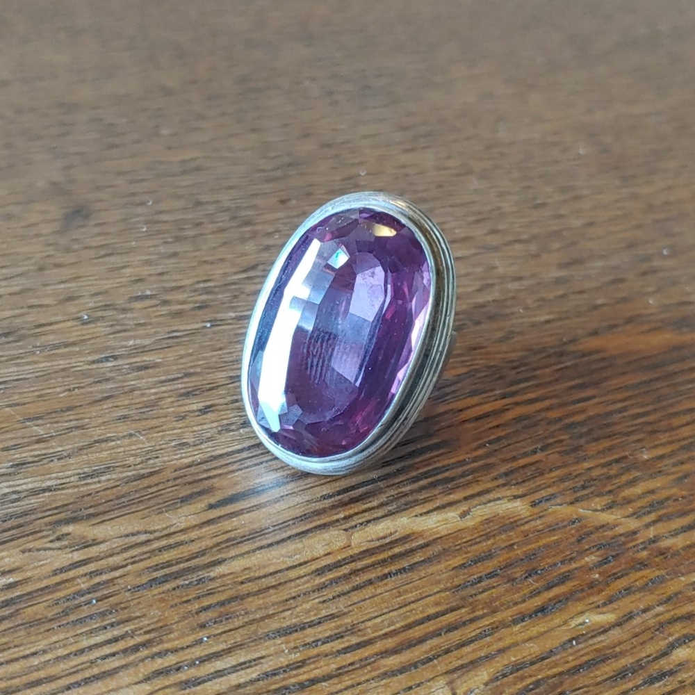 Silver Vintage Cocktail Ring